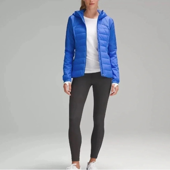 Lululemon Down For It All running jacket blue womens sz 2 New with tags - Picture 1 of 15